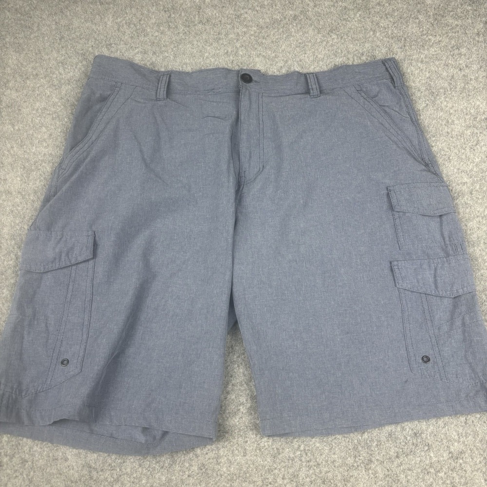 Iron‎ Co Cargo Shorts Mens 40 Blue Performance Stretch Outdoor Casual Hiking EUC